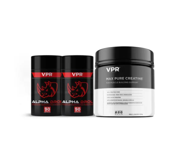 Kit 2 Alpha Drol + Creatina 200g de Brinde VPR Nutrition