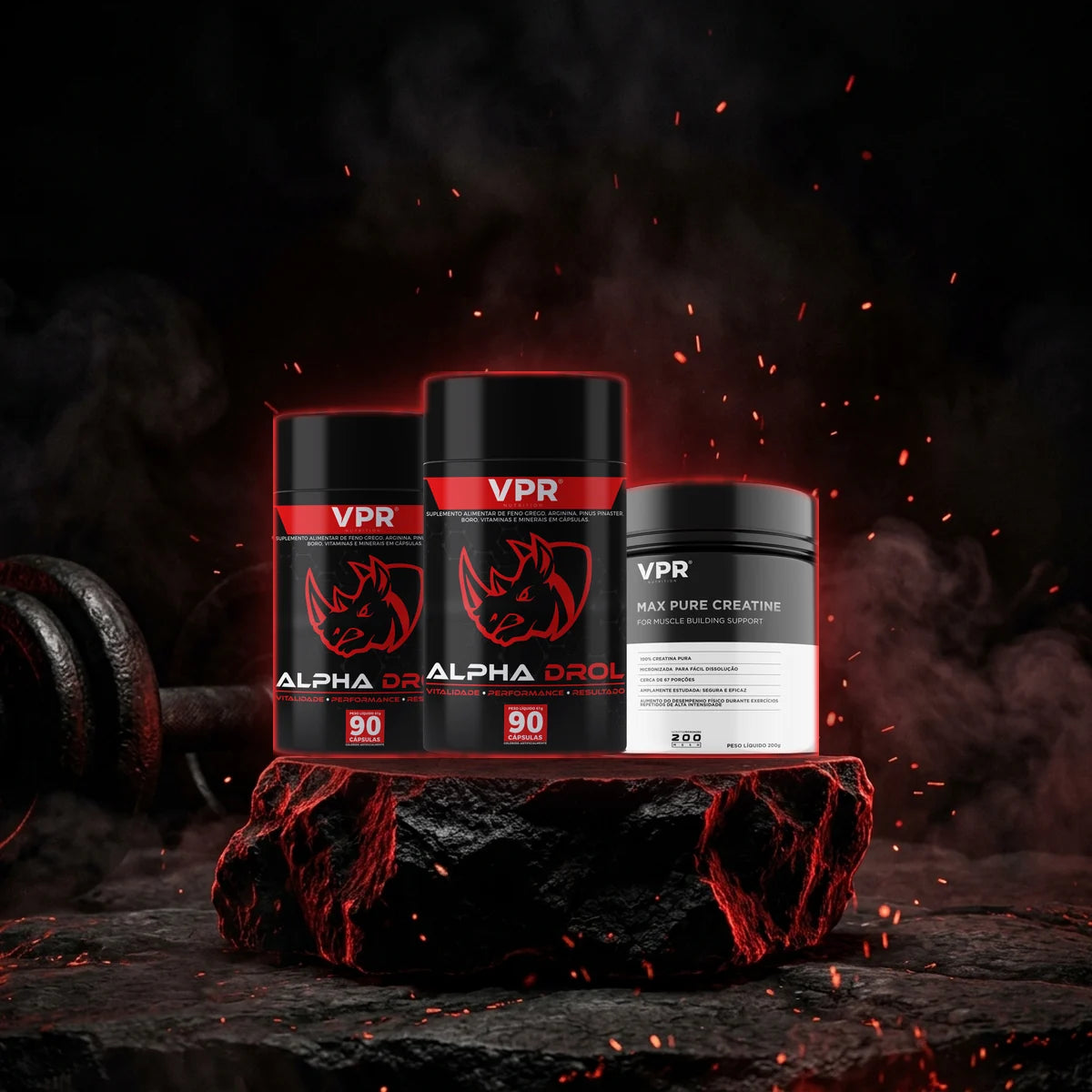 Kit 2 Alpha Drol + Creatina 200g de Brinde