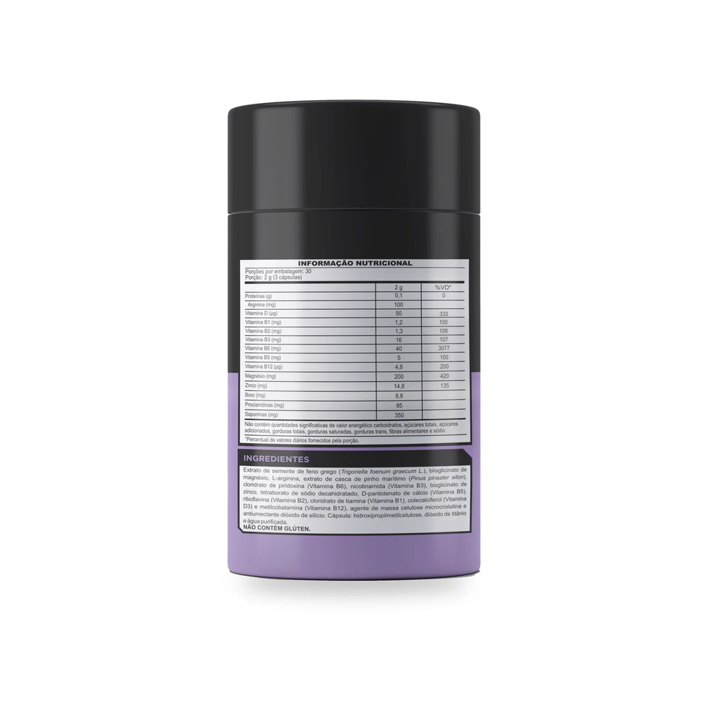 Lib Max Homens VPR Nutrition 90 cápsulas – rótulo e tabela nutricional