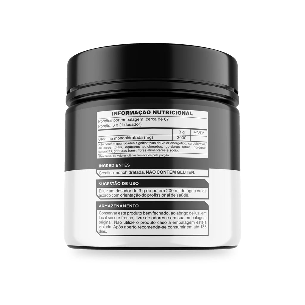 Max Pure Creatine 200g creatina monohidratada VPR Nutrition – rótulo e tabela nutricional