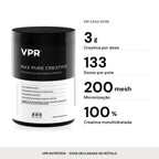 Infográfico: quantidade de cada ativo por dose do Max Pure Creatine